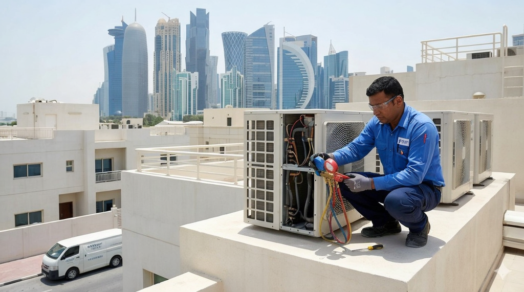 AC maintenance in Doha.