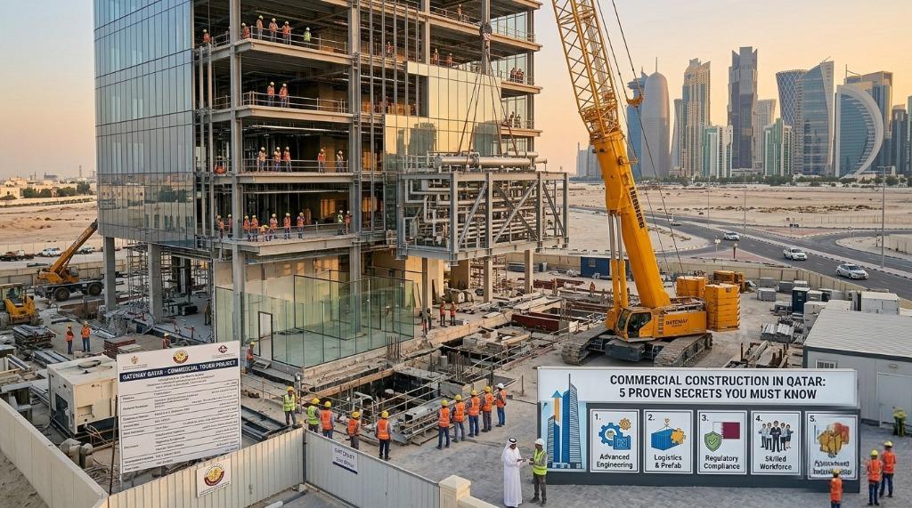 Commercial construction in Qatar