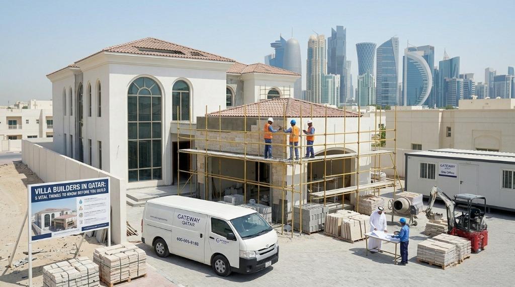 Villa builders in Qatar - Gateway Qatar residential villa construction company