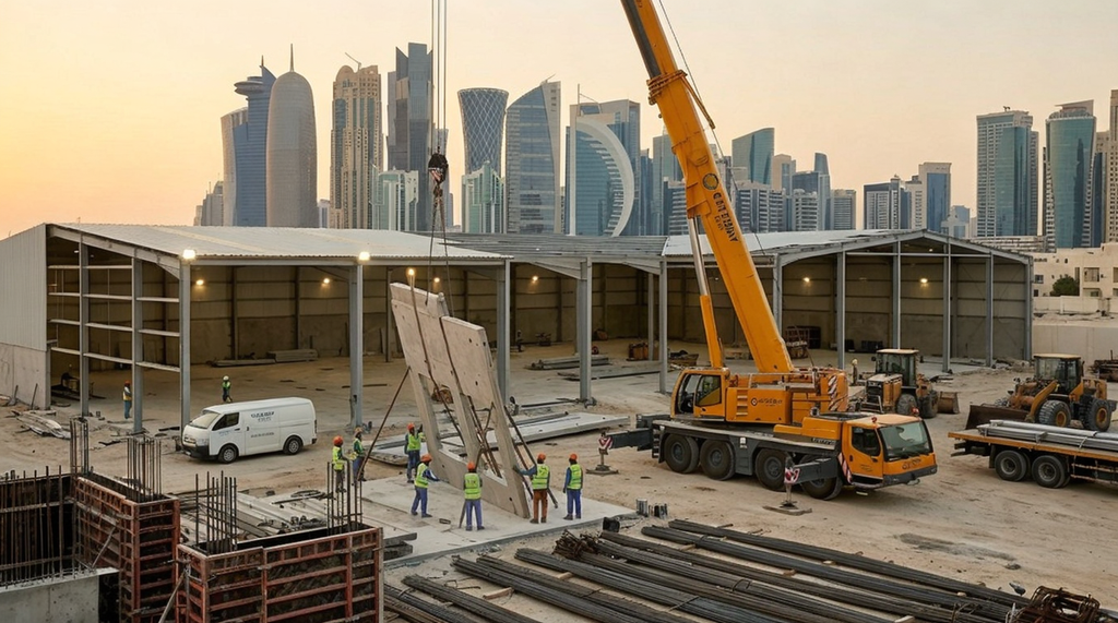 warehouse construction in Doha