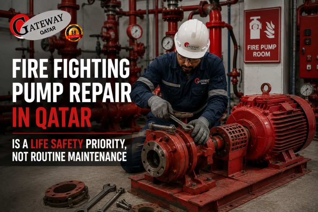 Fire Fighting Pump Repair in Qatar Is a Life Safety Priority, Not Routine Maintenance