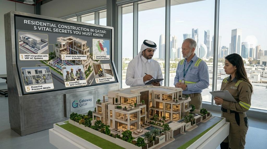 Residential construction in Qatar - Gateway Qatar civil construction contractor Doha