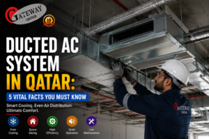 Ducted AC system in Qatar - Gateway Qatar authorised Mitsubishi Electric dealer Doha